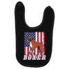usa boxer flag Baby Bibs