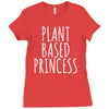 plant based princess Ladies Fitted T-Shirt