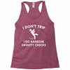 i don't trip Racerback Tank