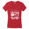 owl always love you Women's V-Neck T-Shirt