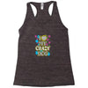 love my crazy dog Racerback Tank