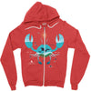 Crab Zipper Hoodie
