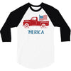 america 2 3/4 Sleeve Shirt