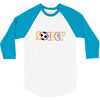 soccer neon rhinestud 3/4 Sleeve Shirt