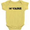 i don't care Baby Bodysuit