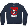 zombie  do not feed the zombies fun Crewneck Sweatshirt