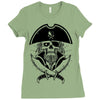 skull with beard Ladies Fitted T-Shirt