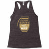 make coffee not war Racerback Tank