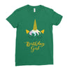 birthday unicorn girl Ladies Fitted T-Shirt
