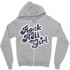 rock n roll girl Zipper Hoodie