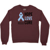 hope love cure stomach cancer awareness Crewneck Sweatshirt