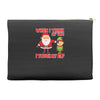 touch my elf christmas fun and naughty Accessory Pouches