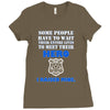 police officers dad Ladies Fitted T-Shirt