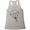 stick man skydiving Racerback Tank