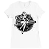 old school Ladies Fitted T-Shirt