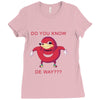 Ugandan Knuckles Ladies Fitted T-Shirt