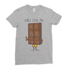 girls love me Ladies Fitted T-Shirt