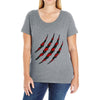 Clawed Up Ladies Curvy T-Shirt