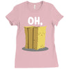 oh hay oh hey girl boy funny pun Ladies Fitted T-Shirt
