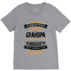 Super Cool Grandpa Of A Freaking Awesome Granddaughter V-Neck Tee