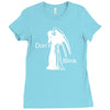don not blink Ladies Fitted T-Shirt