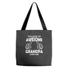 Awesome Grandpa Looks Like Tote Bags