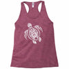 hawaiian turtle tribal art Racerback Tank