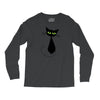 black cat idiot Long Sleeve Shirts