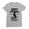 Best Friend Great Dane Ladies Fitted T-Shirt