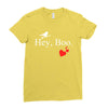 hey boo Ladies Fitted T-Shirt