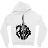 middle finger skeleton bone skull grafitti art Zipper Hoodie