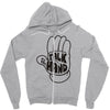talk to the hand Zipper Hoodie