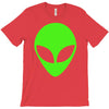 uomo alieno ufo stampa verde fluo divertente mitiche T-Shirt