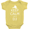 keep calm i'm a dj Baby Onesie