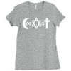 uomo coexist u2 band rock bono musica Ladies Fitted T-Shirt