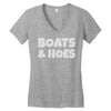 boats and hoes Women's V-Neck T-Shirt