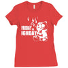 ted friday is highday Ladies Fitted T-Shirt