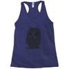 owl on athletic Racerback Tank