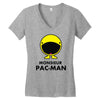 monsieur pacman Women's V-Neck T-Shirt