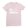 the rodfather   mens funny fishing Ladies Fitted T-Shirt