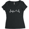 Heart Beats Mountain Women's Triblend Scoop T-shirt