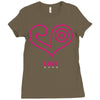 love (2) Ladies Fitted T-Shirt