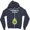 Powered By Avocado Zipper Hoodie