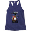 who loves german shepherd Racerback Tank