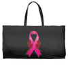 breast cancer pink ribbon Weekender Totes