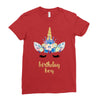 birthday unicorn family series birthday boy Ladies Fitted T-Shirt