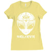 alien believe Ladies Fitted T-Shirt