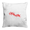 carnivore logo red Throw Pillow
