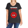 Superhero On The Way Ladies Curvy T-Shirt