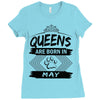 Queens Are Born In May Ladies Fitted T-Shirt
